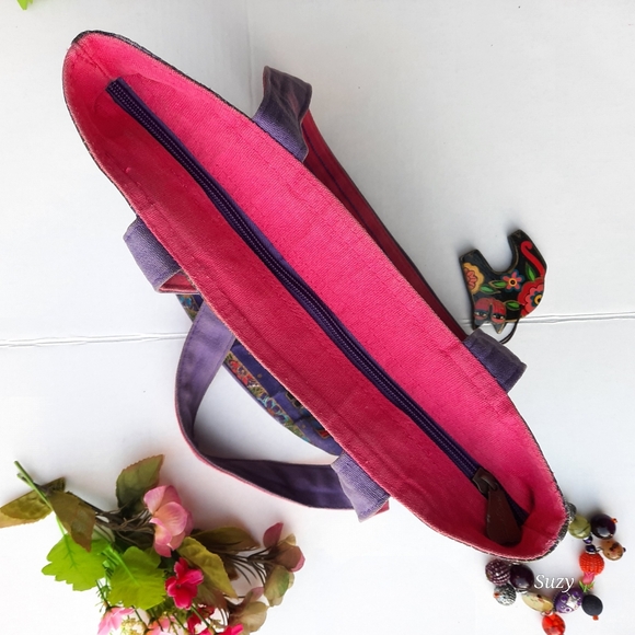 LAUREL BURCH Cats Tote Over-the-Shoulder Canvas - Picture 5 of 11